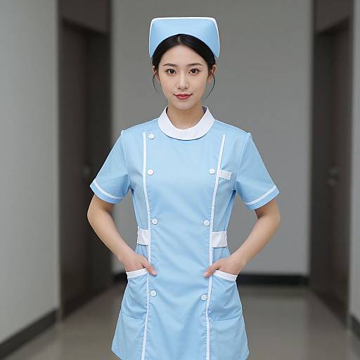 Promising Young Nurse Costume Pose