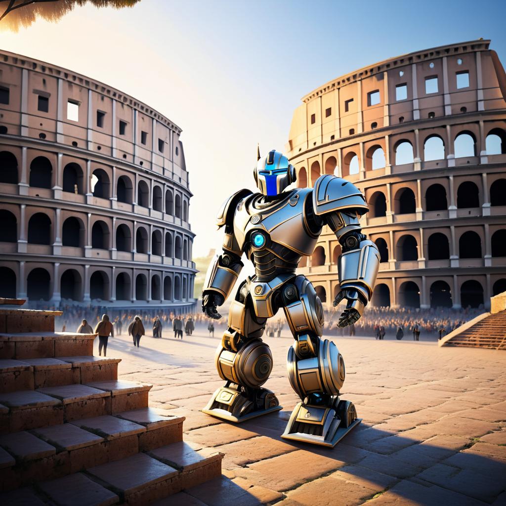 Fierce Robot at Colosseum Steps