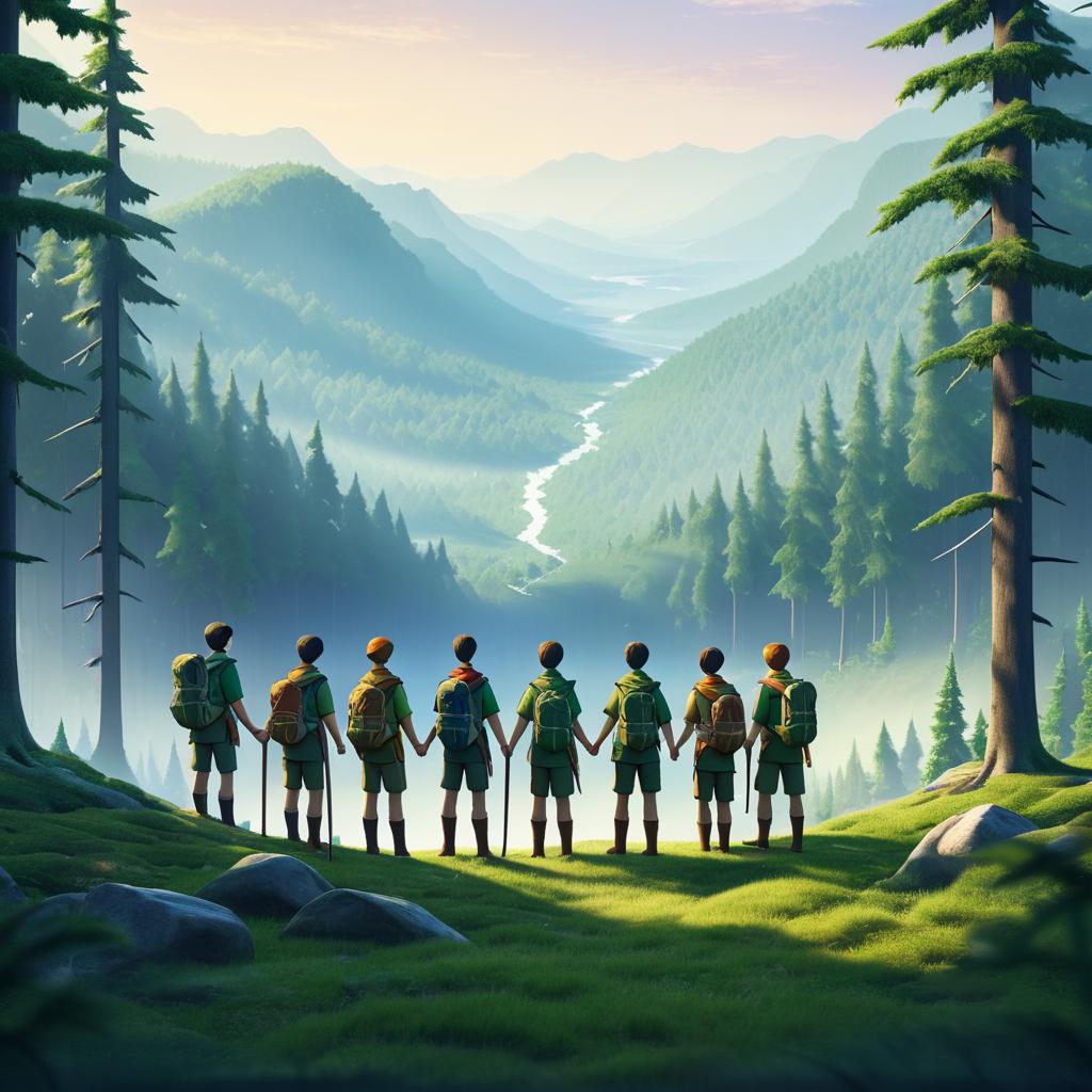 Scouts United in the Unknown Landscape