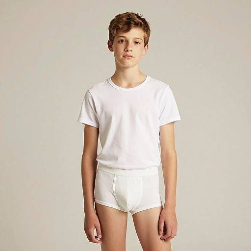 Teen Boy Underwear Portrait Clean Design