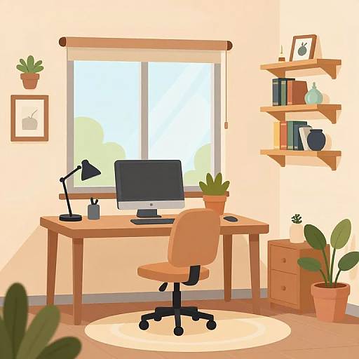 Cozy Vector Room Interior Design