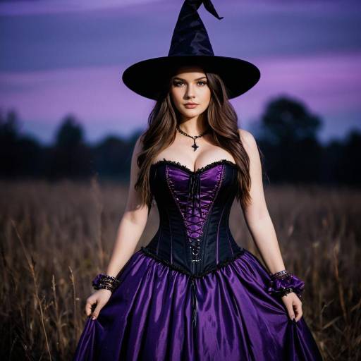 Enchanting Twilight Witch Costume Portrait