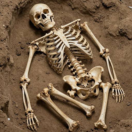 Detailed Top-Down View of Skeleton