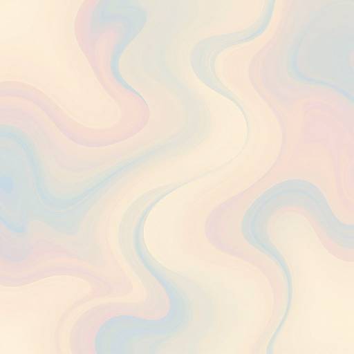 Abstract digital artwork with soft, wavy lines in pastel pink and blue on a white background, creating a gentle, flowing pattern.