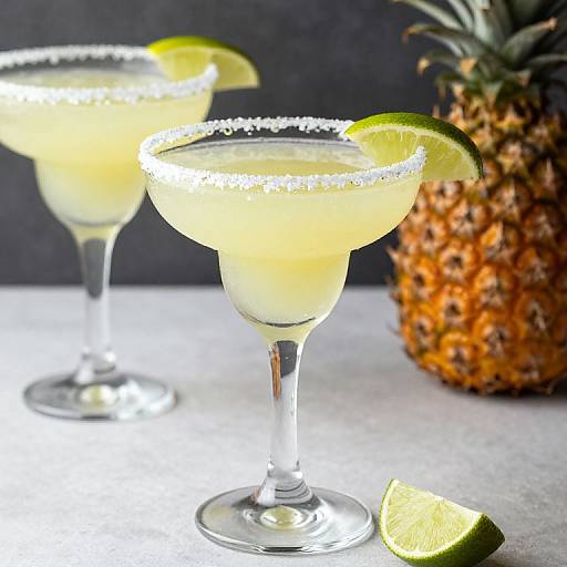 Roasted Pineapple Mezcal Margaritas Recipe