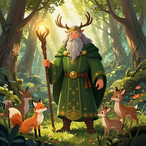 Dagda in Enchanted Celtic Forest