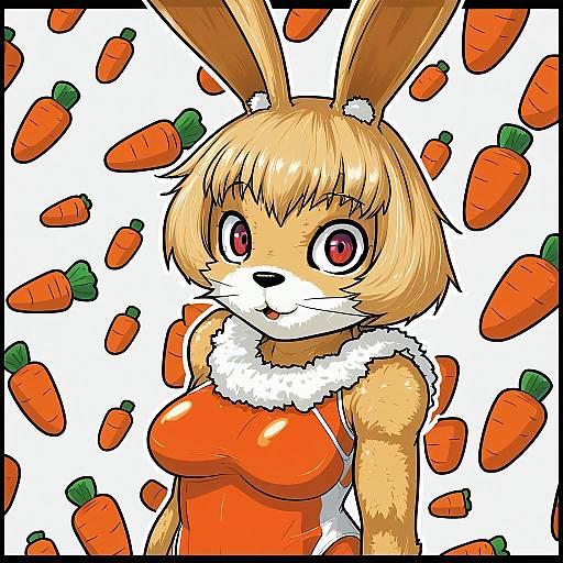Illustration of Carrot (one piece), one piece in the style of Kouda tomohiro