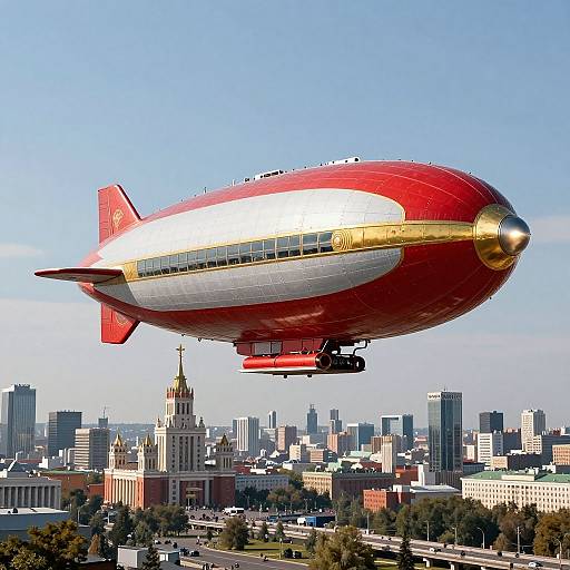 Futuristic Kirov-Style Russian Airship