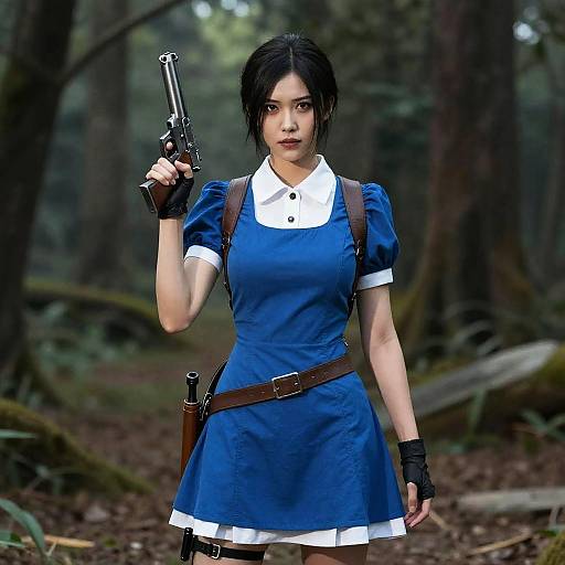 Resident Evil Inspired Woman with Gun