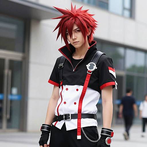 Realistic Axel Cosplay in Urban Setting