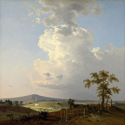 Low Angle Landscape Painting Reconstruction