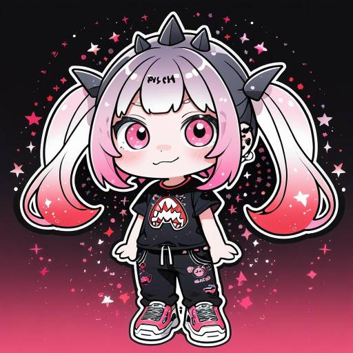 Chibi Character with Shark Theme