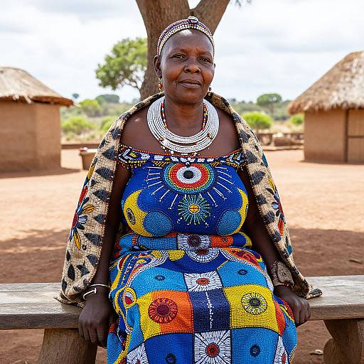 Portrait of Traditional Ndebele Woman