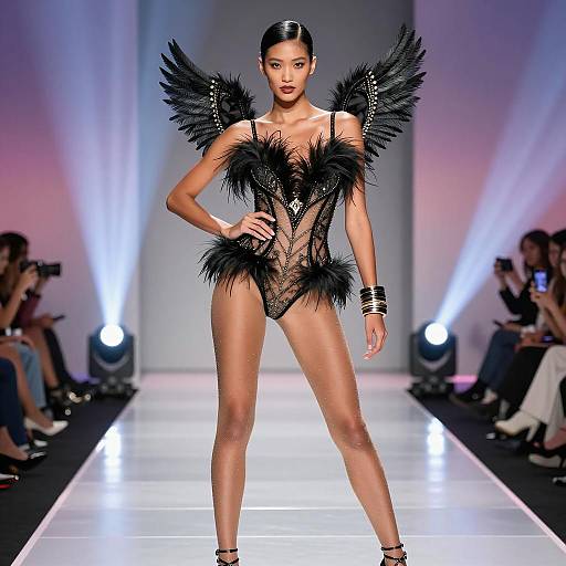 Dynamic Victoria's Secret Runway Inspiration