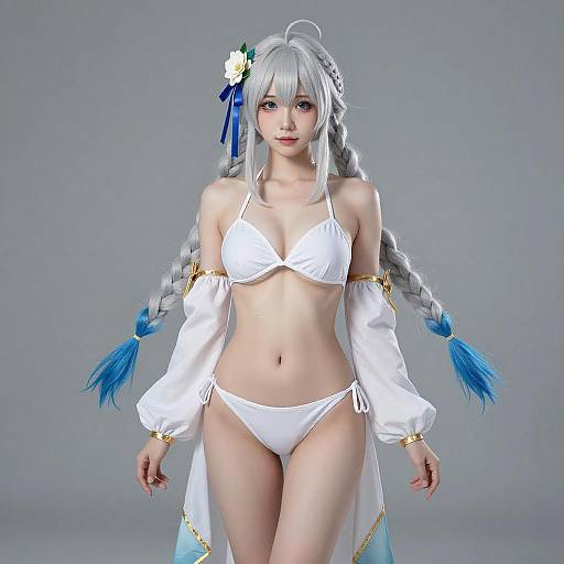 Cosplay photo of morgan le fay (water princess) (fate). Costume clothes