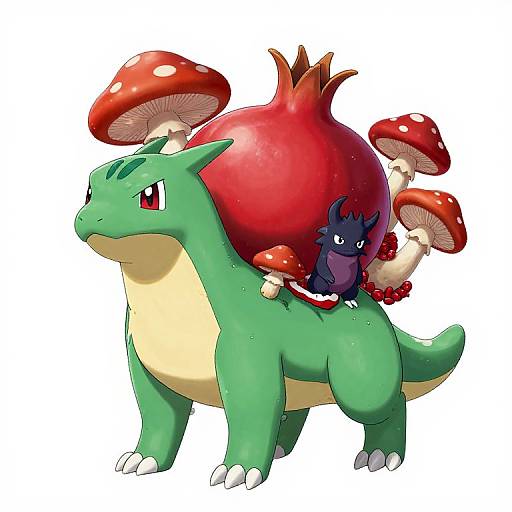 Legendary Grass Pokémon with Goblins