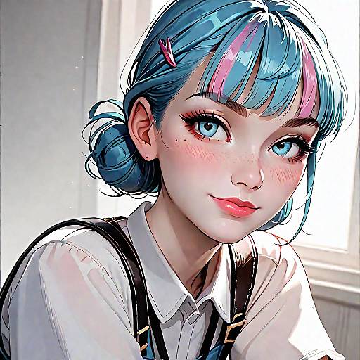 3D Anime Elder Female with Naughty Smile