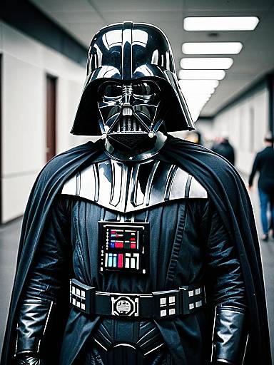 Realistic Darth Vader Cosplay Portrait