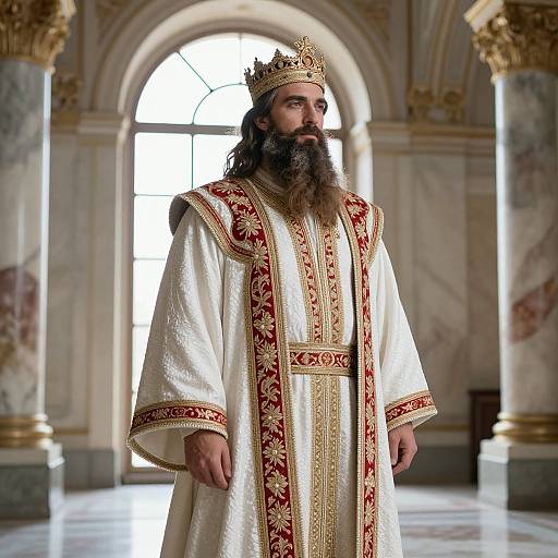 Regal Man in Opulent Robes