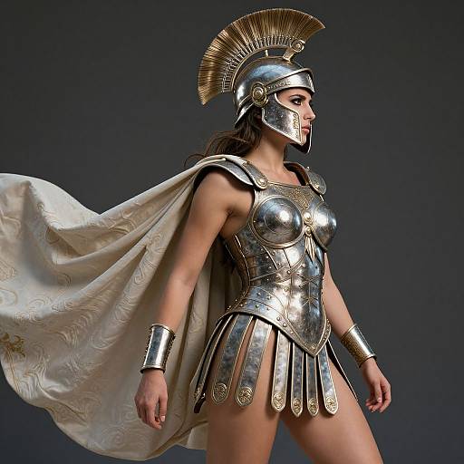 Photorealistic Nemesis-Inspired Warrior Woman