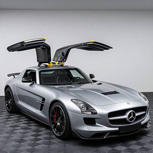 Mercedes SLS with Hydraulic Lift