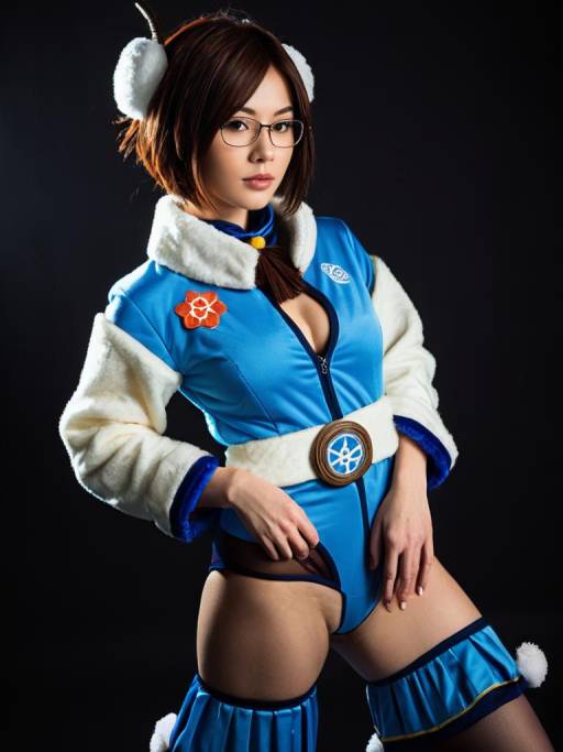 Woman Cosplaying as Mei Terumi