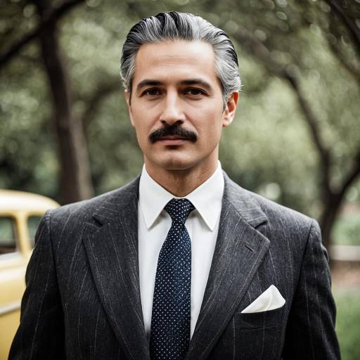 Vintage 1950s Italian Man in Classic Suit