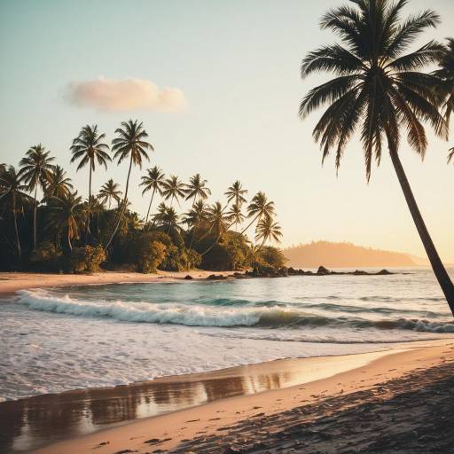 Tropical Island Sunrise with Serenity