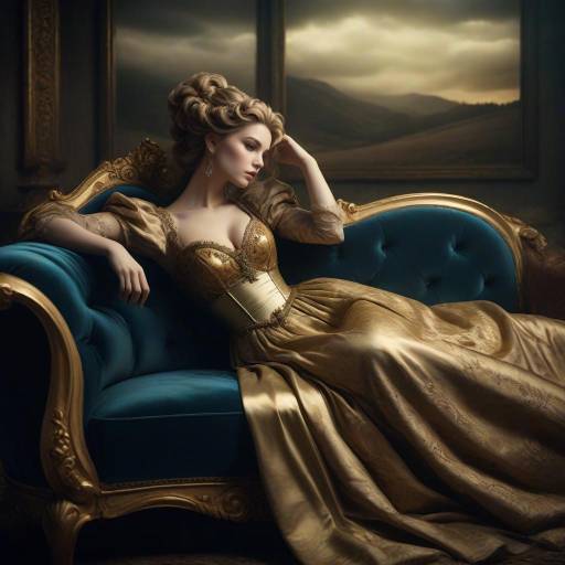 Seductive Centaur Princess in Vintage Elegance