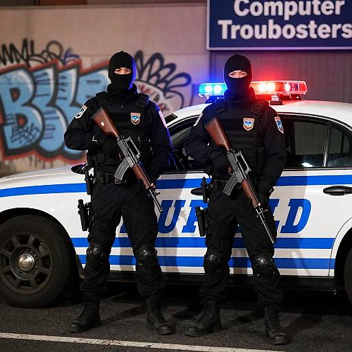Nighttime Urban Standoff with Armed Men