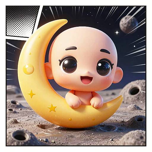 Cheerful Chibi Moon Miner Comic