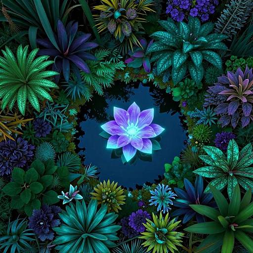 Surreal Dali-Inspired Dreamscape Garden