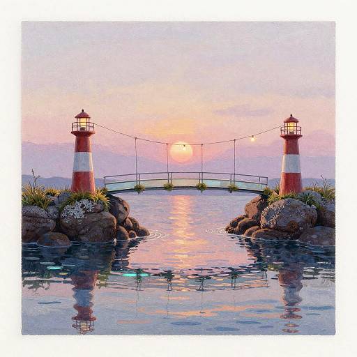 Twin Beacons of Forgiveness at Dusk