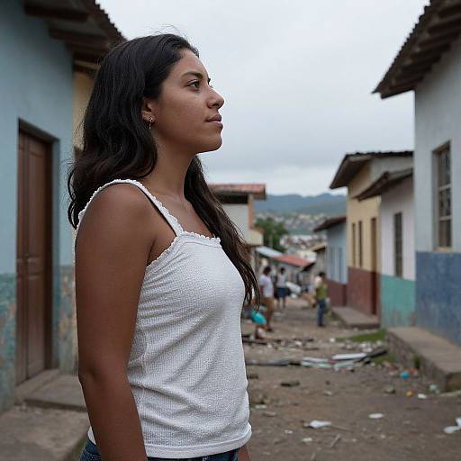 Abandoned Woman in South American Favelas