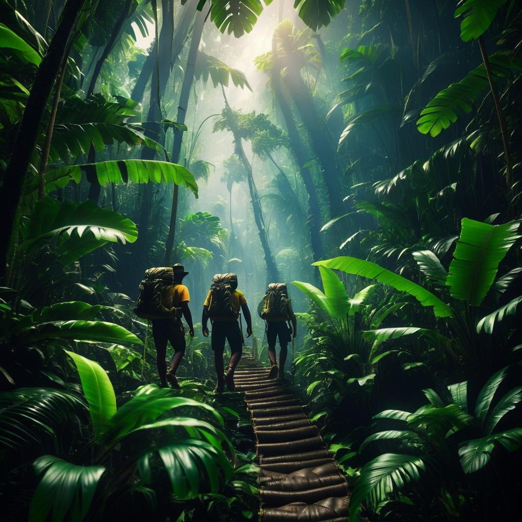 Cinematic Jungle Exploration in Extreme Detail