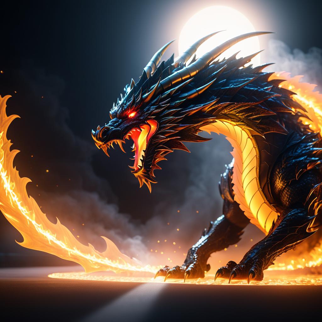 Breathtaking Cinematic Dragon in Fire