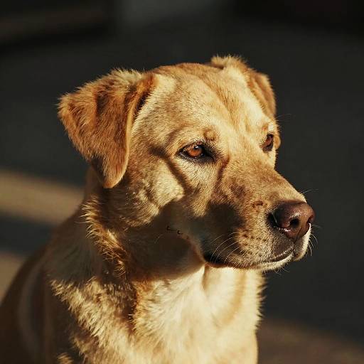 Cinematic Golden Hour Dog Portrait