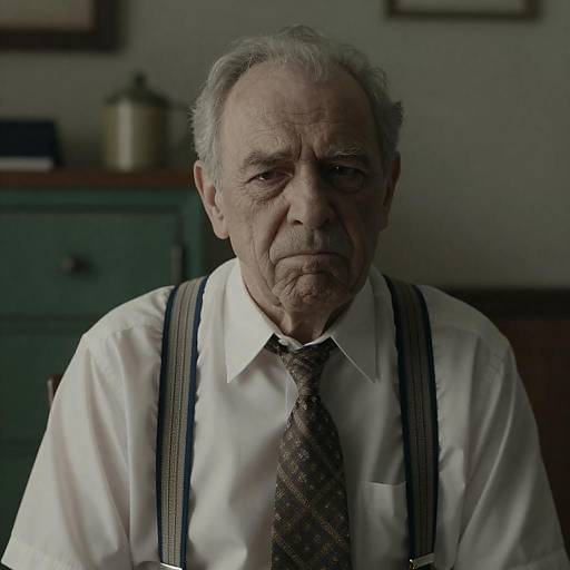 Intense Portrait of an Elderly Man