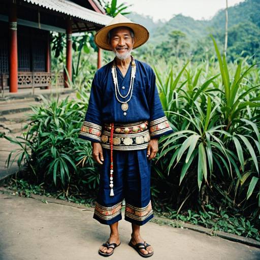 Traditional Northern Thai Costume Portrait