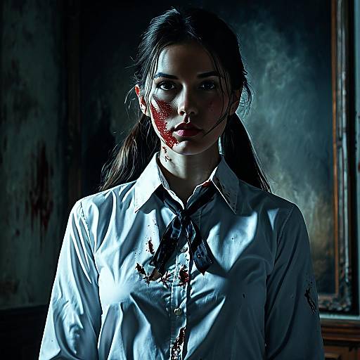 High-Quality Horror Girl Portrait
