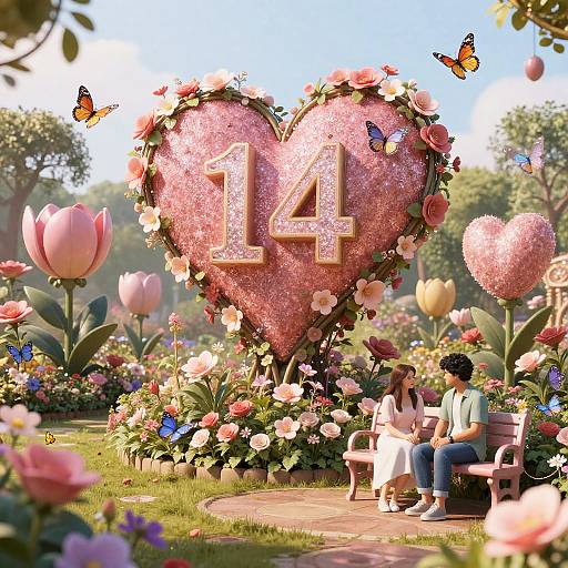 Cyberpunk Valentine's Garden Escape