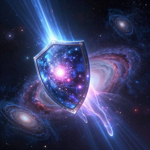 Celestial Shield Maker in Cosmic Forge