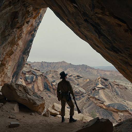 Epic Desert Cave with Union Soldier