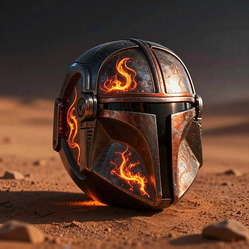 Fiery Mandalorian Sigil Generator