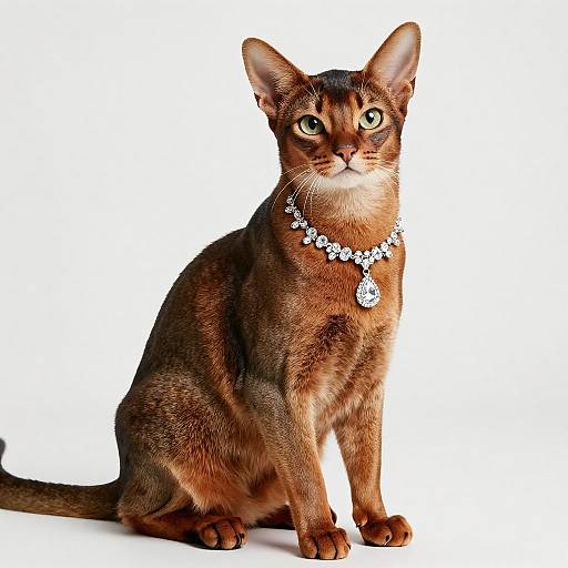 Glamorous Abyssinian Cat Portrait