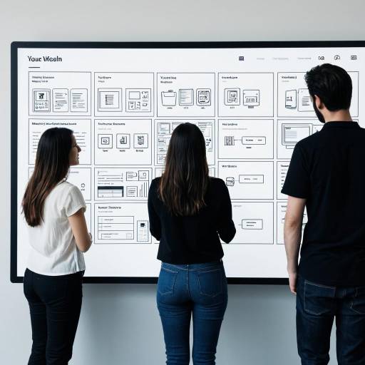 UX Designers Analyzing Wireframe Prototype