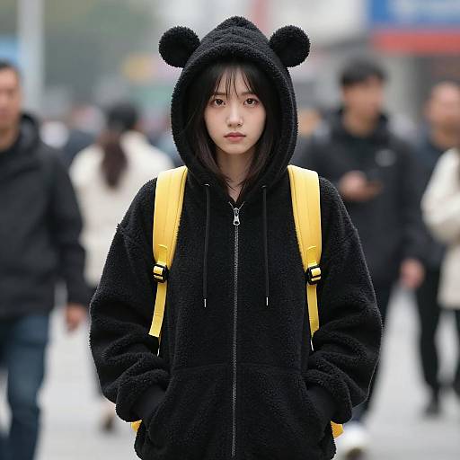 Cozy Animal Hoodie Street Style Vibe