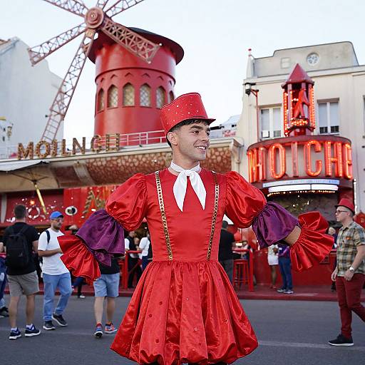 Moulin Rouge Can Can Costume Outdoors