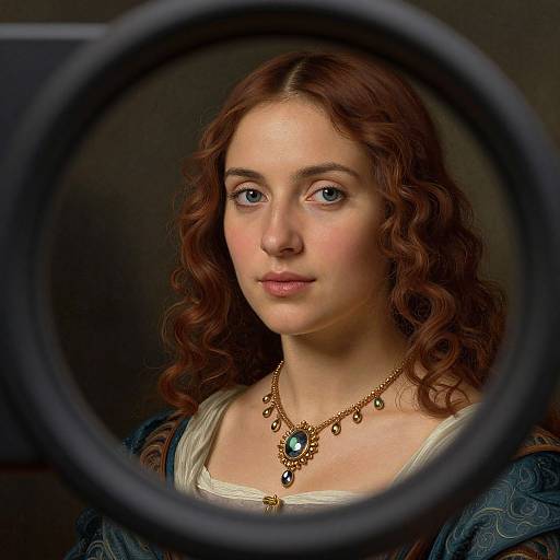 Renaissance-Inspired Futuristic Portrait