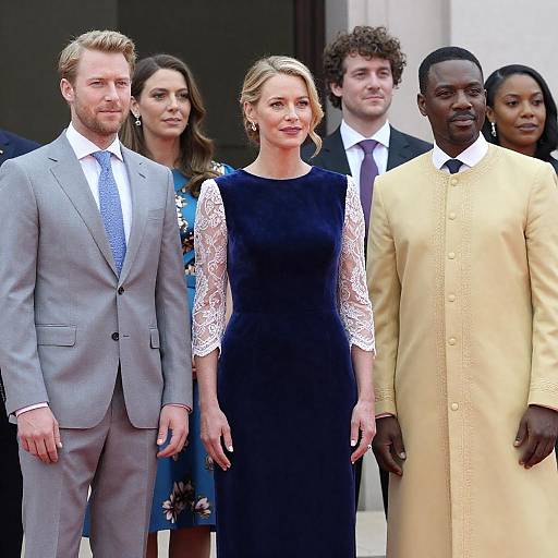 Stylish Outdoor Formal Group Photograph